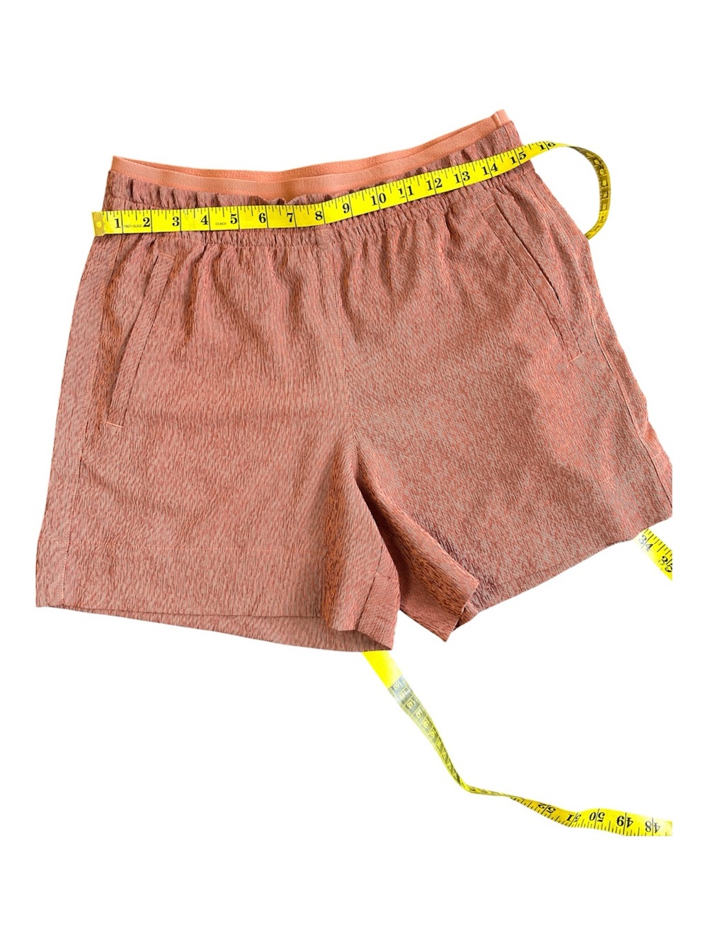 NWOT Athleta Echo Textured Lined Running Shorts Rust Orange Size 6 - Picture 7 of 7